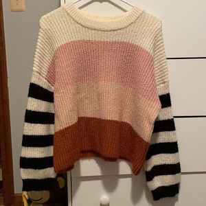 Harper Heritage Color blocked sweater.